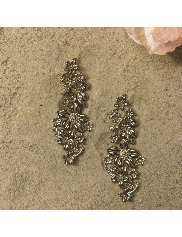 Boucles D'Oreilles Acier Fleur