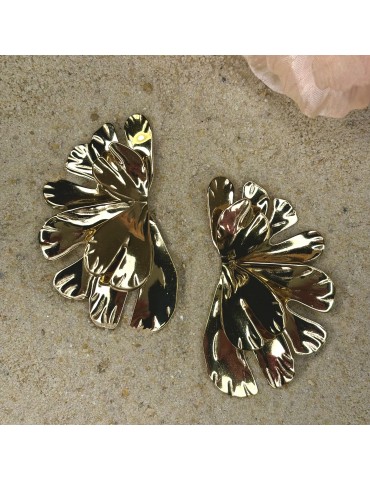 Boucles D'Oreilles Acier Fleur