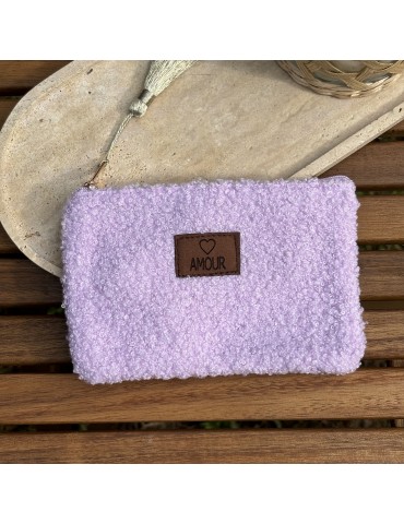 Pochette " AMOUR " Violette