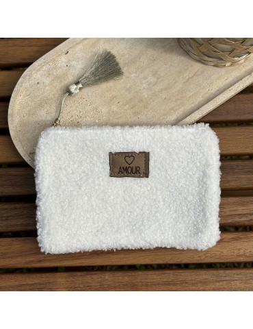 Pochette " AMOUR " Blanche