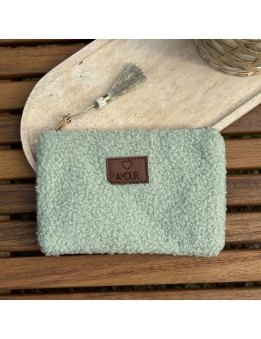 Pochette " AMOUR " Vert