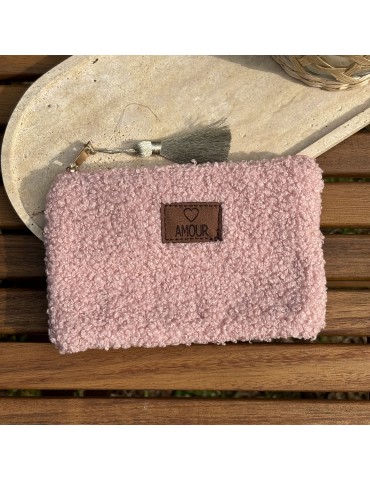 Pochette " AMOUR " Rose